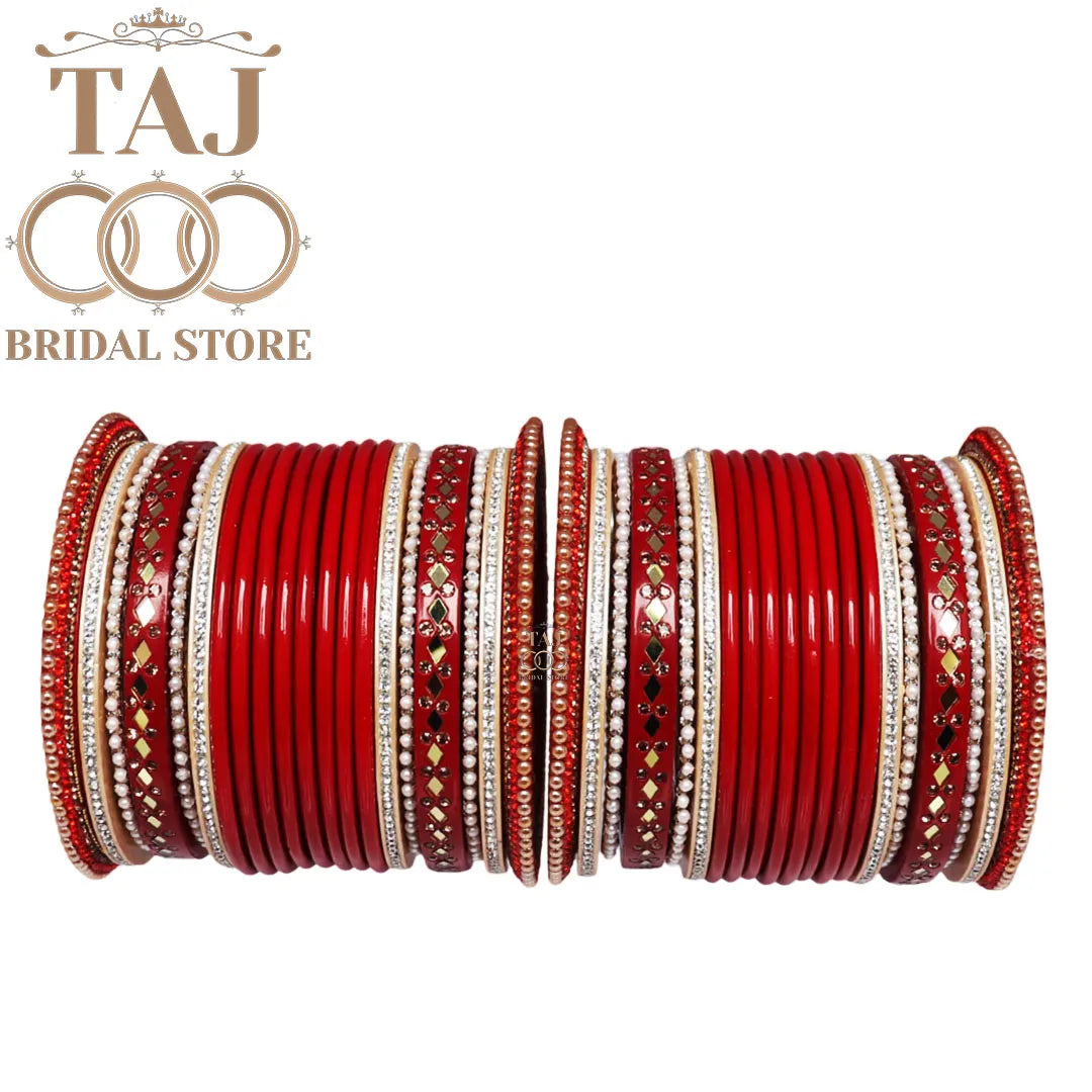 Bridal Chura Lac Bangle Set for Bride