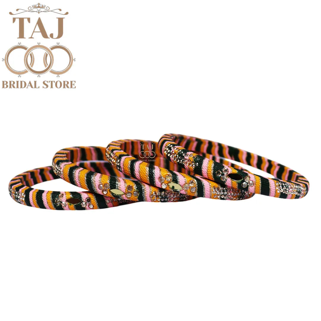 Traditional Indian bangles with a modern twist (Set of 2)