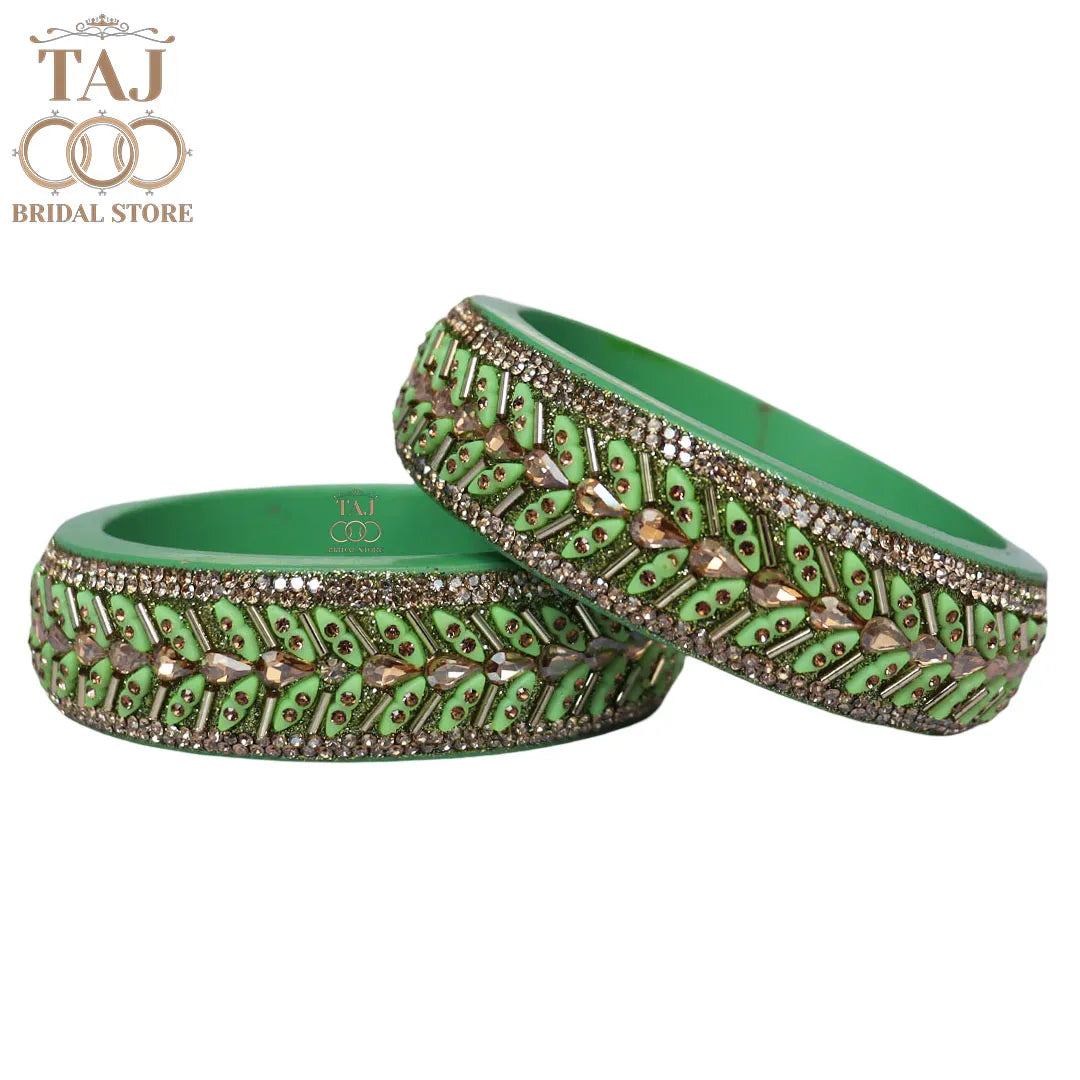 Jaipuri Fancy Lac Kada Bangles in Latest Kundan Design