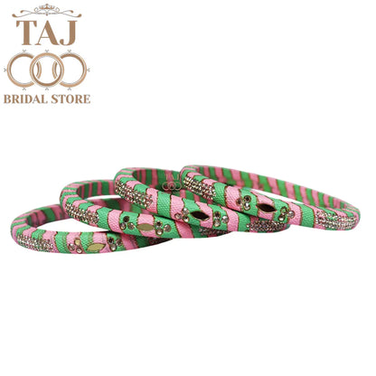 Traditional Indian bangles with a modern twist (Set of 2)