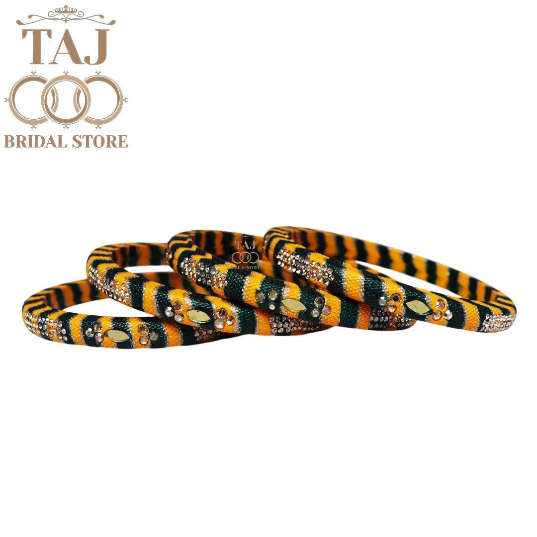 Traditional Indian bangles with a modern twist (Set of 2)