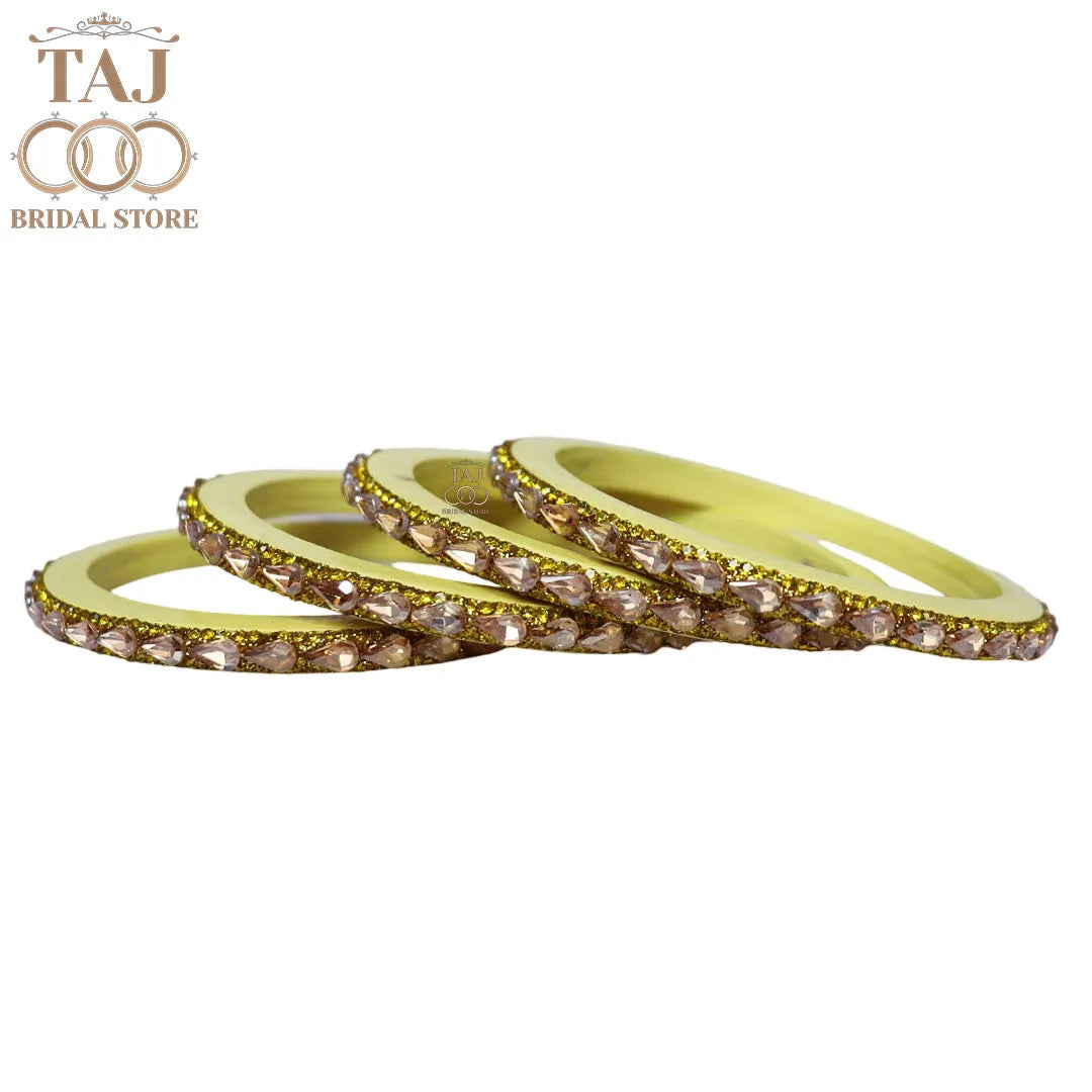 Pure Lac Bangles For Women With Best Kundan Design