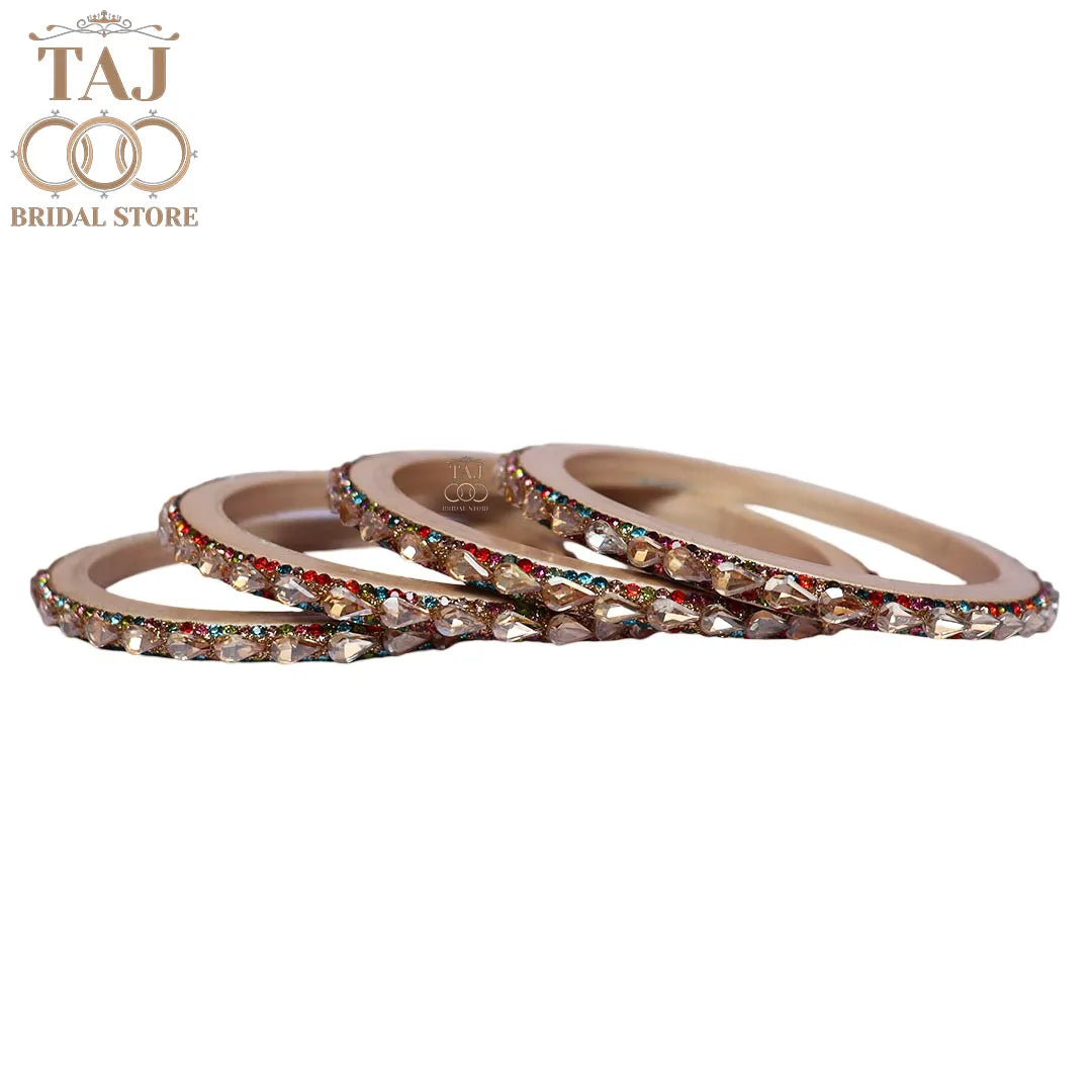 Pure Lac Bangles For Women With Best Kundan Design