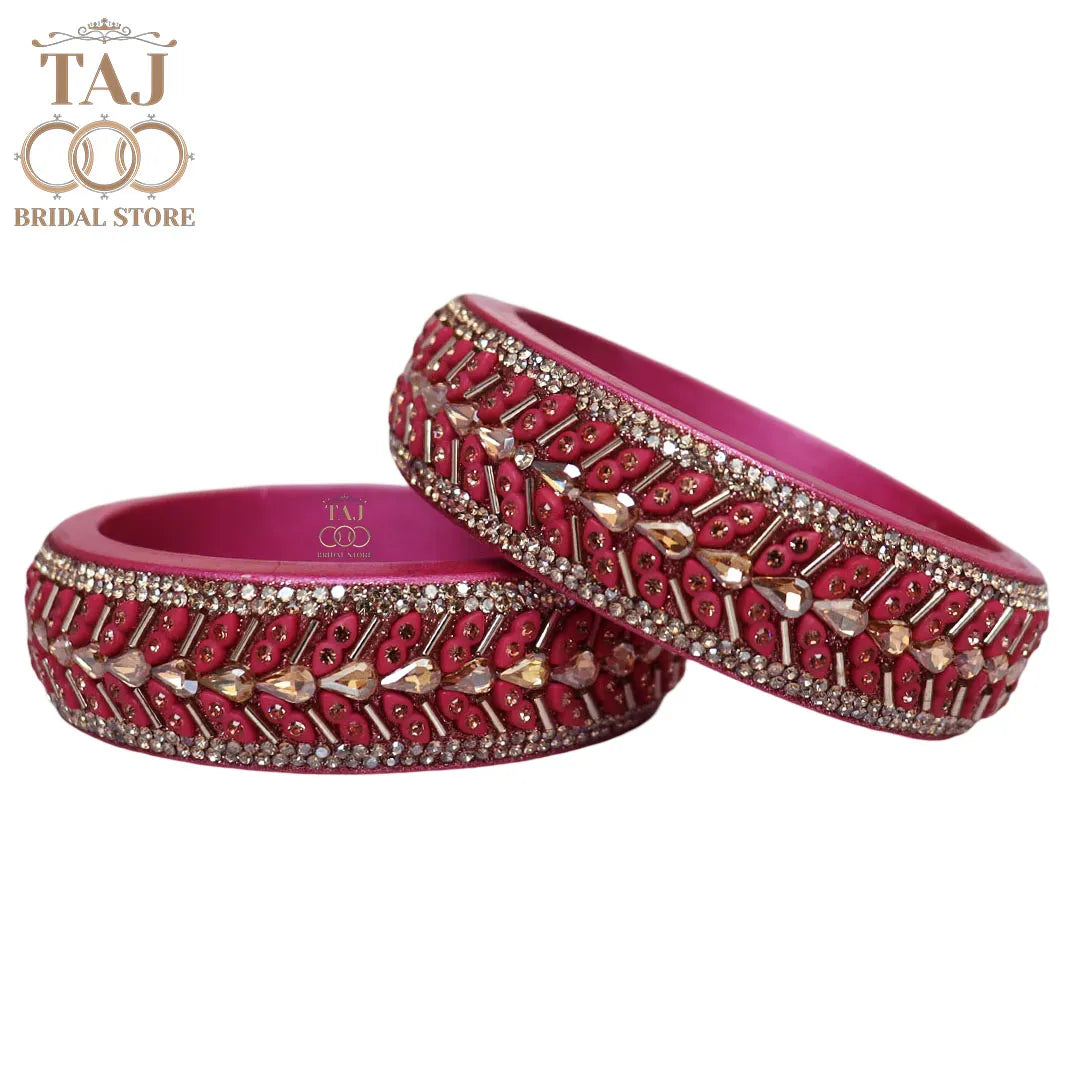 Jaipuri Fancy Lac Kada Bangles in Latest Kundan Design
