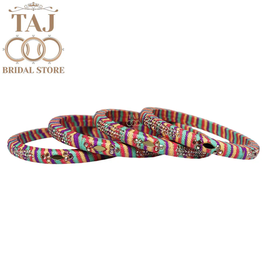 Traditional Indian bangles with a modern twist (Set of 2)