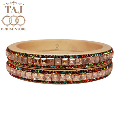 Rajasthani Kundan Lac Kada Bangles with Best Kundan Design