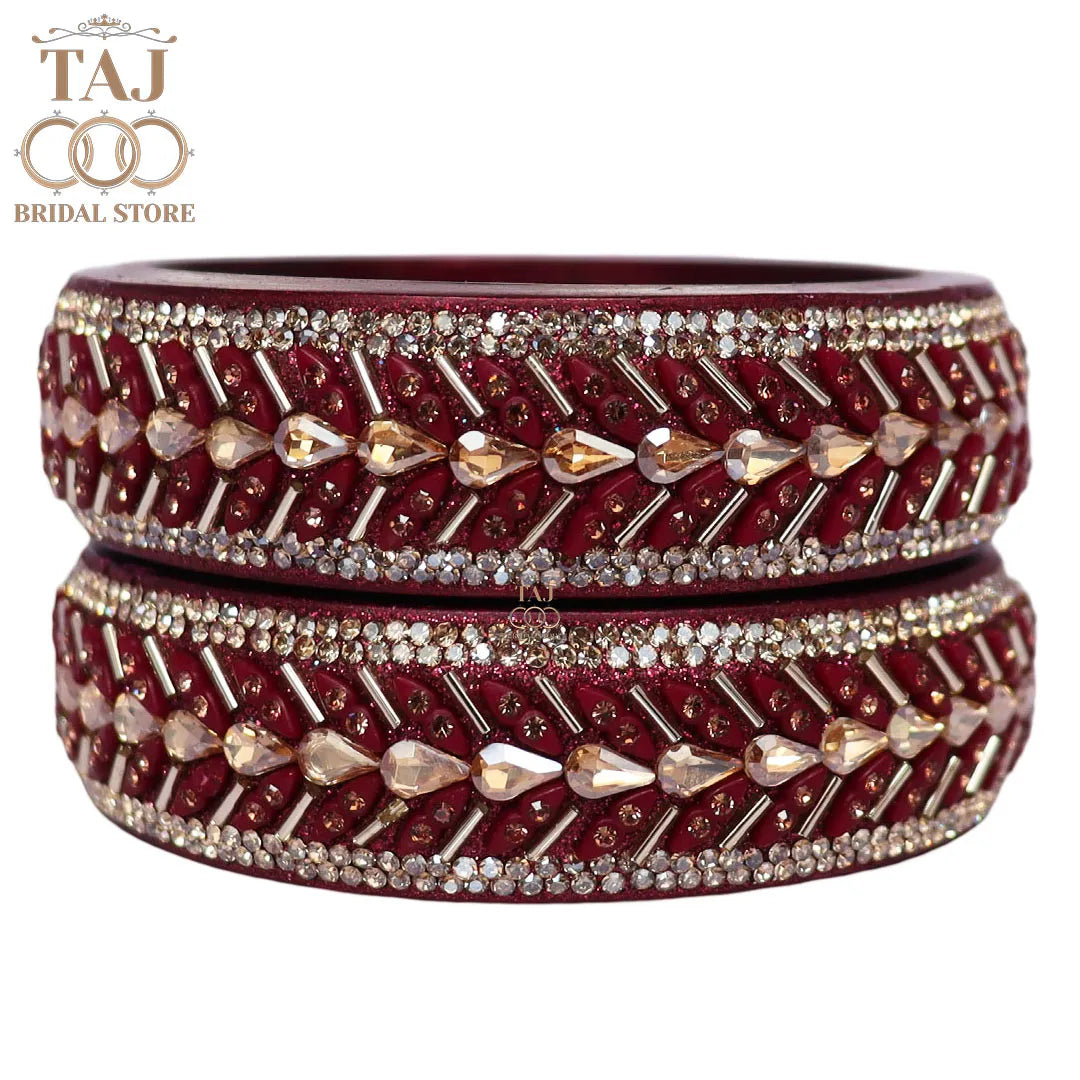 Jaipuri Fancy Lac Kada Bangles in Latest Kundan Design