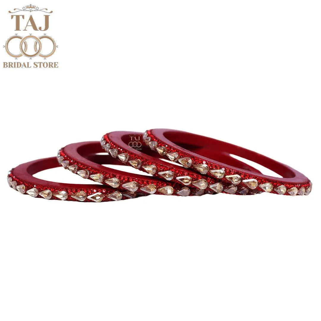 Pure Lac Bangles For Women With Best Kundan Design