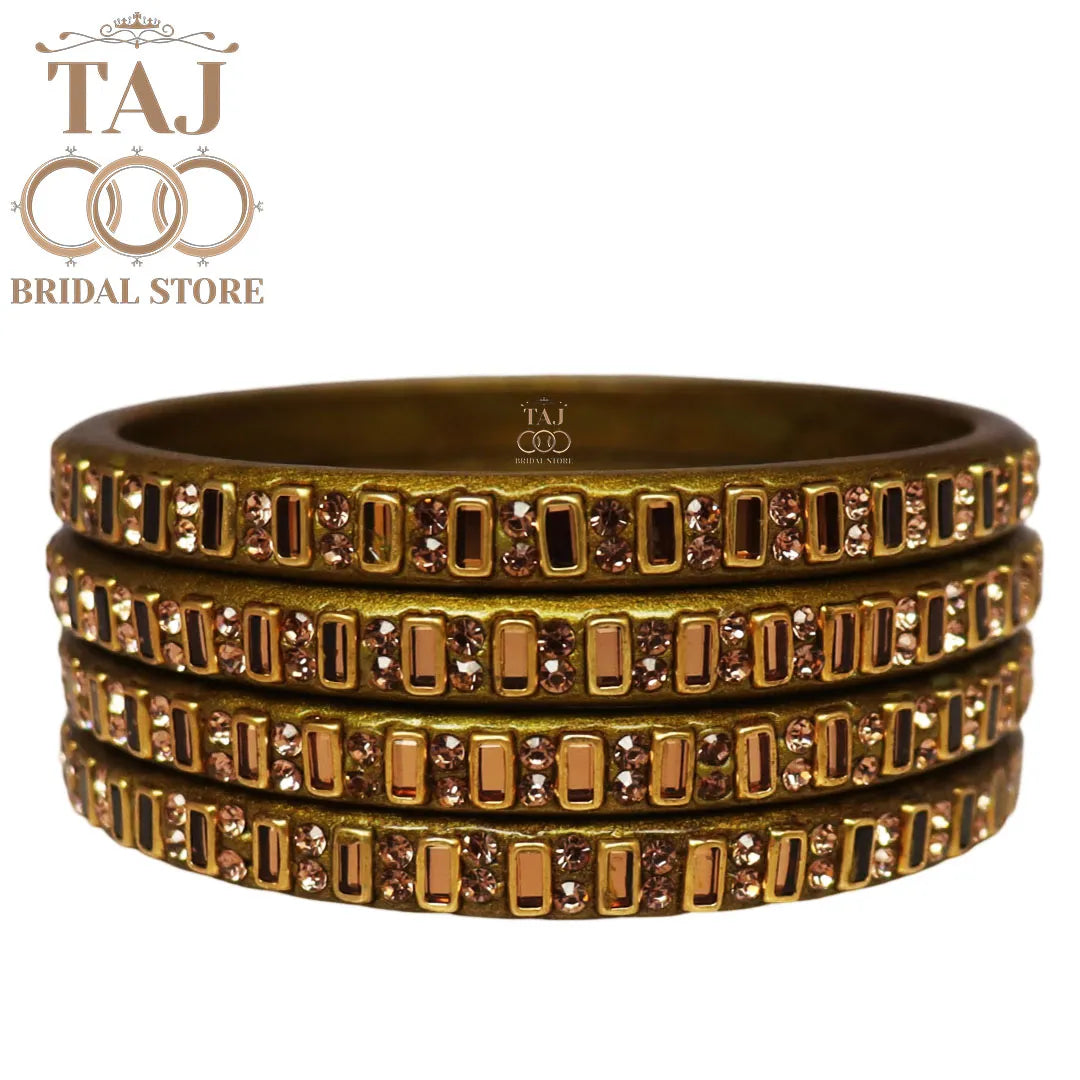 Kundan Lac Kada Bangles in Latest Design (Set of 4)