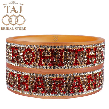 Personalized Kada Bangles with Names: Celebrate Your Love (Set of 2)