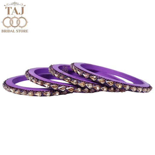 Pure Lac Bangles For Women With Best Kundan Design