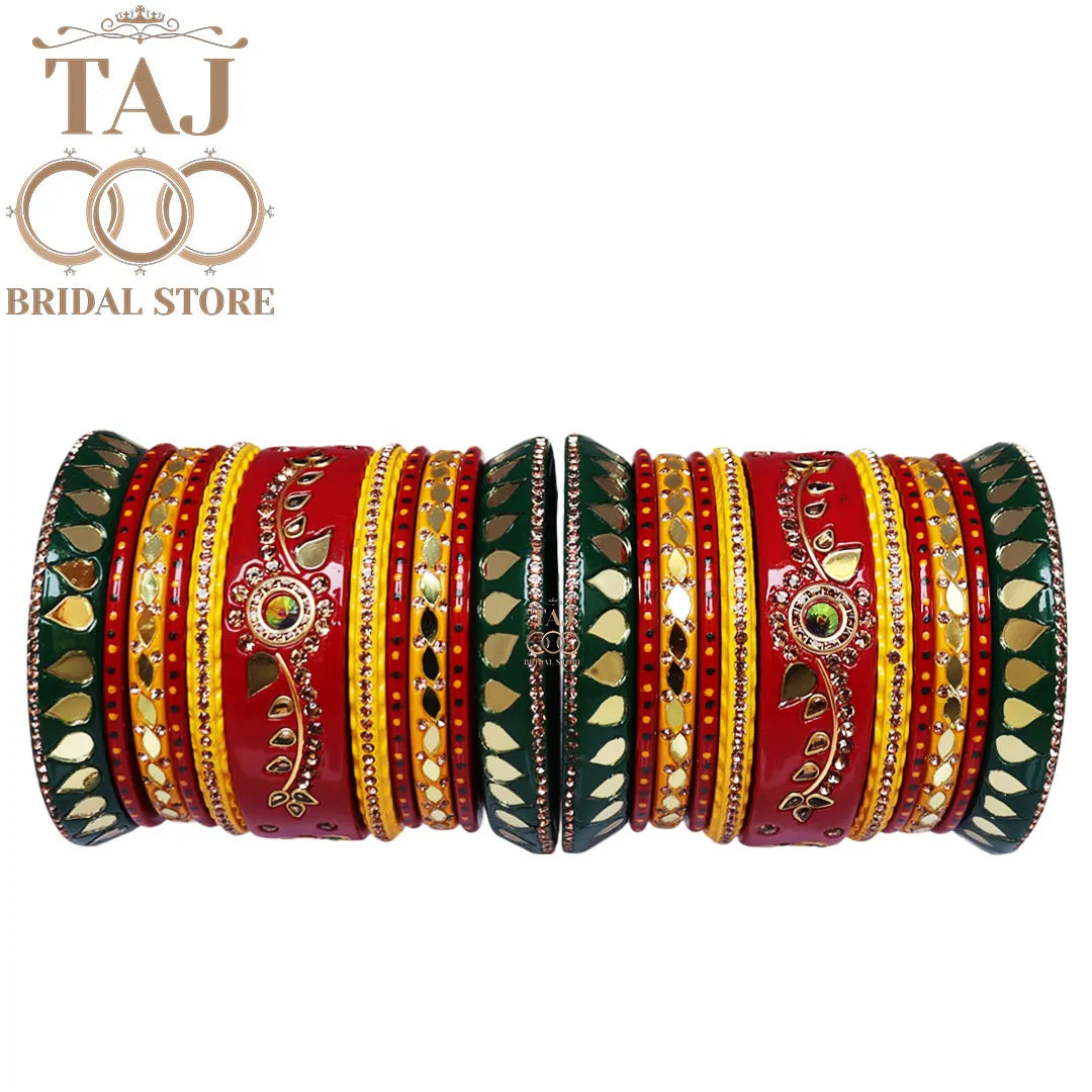 Wedding Chura Multi Color Lac Bangles For Wedding