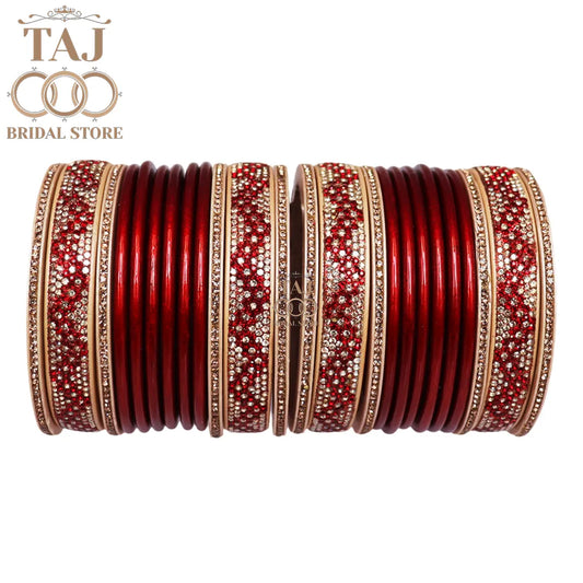 Rajasthani Lac Bangles Set in Latest Zigzag Design