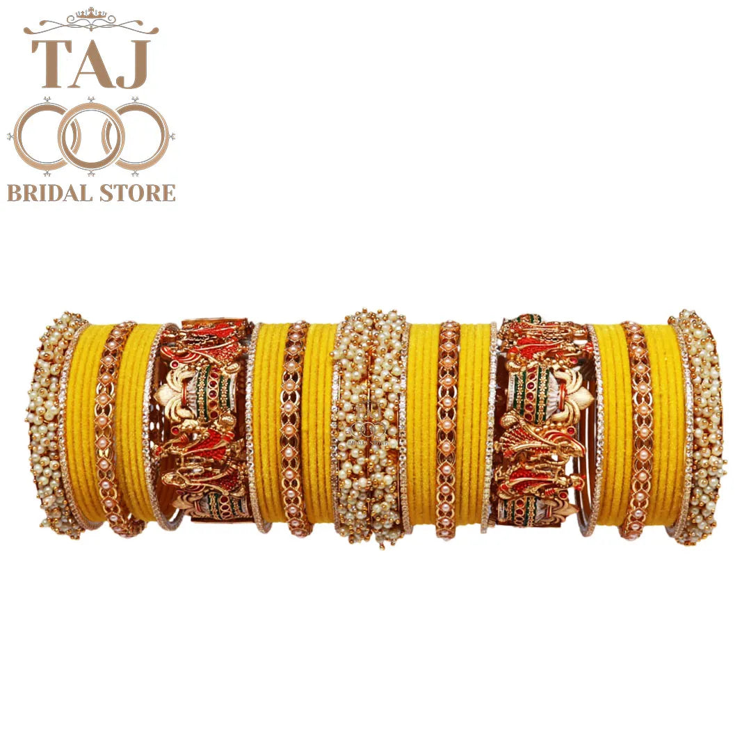 Wedding Bangle Set with Dulha-Dulhan Kada