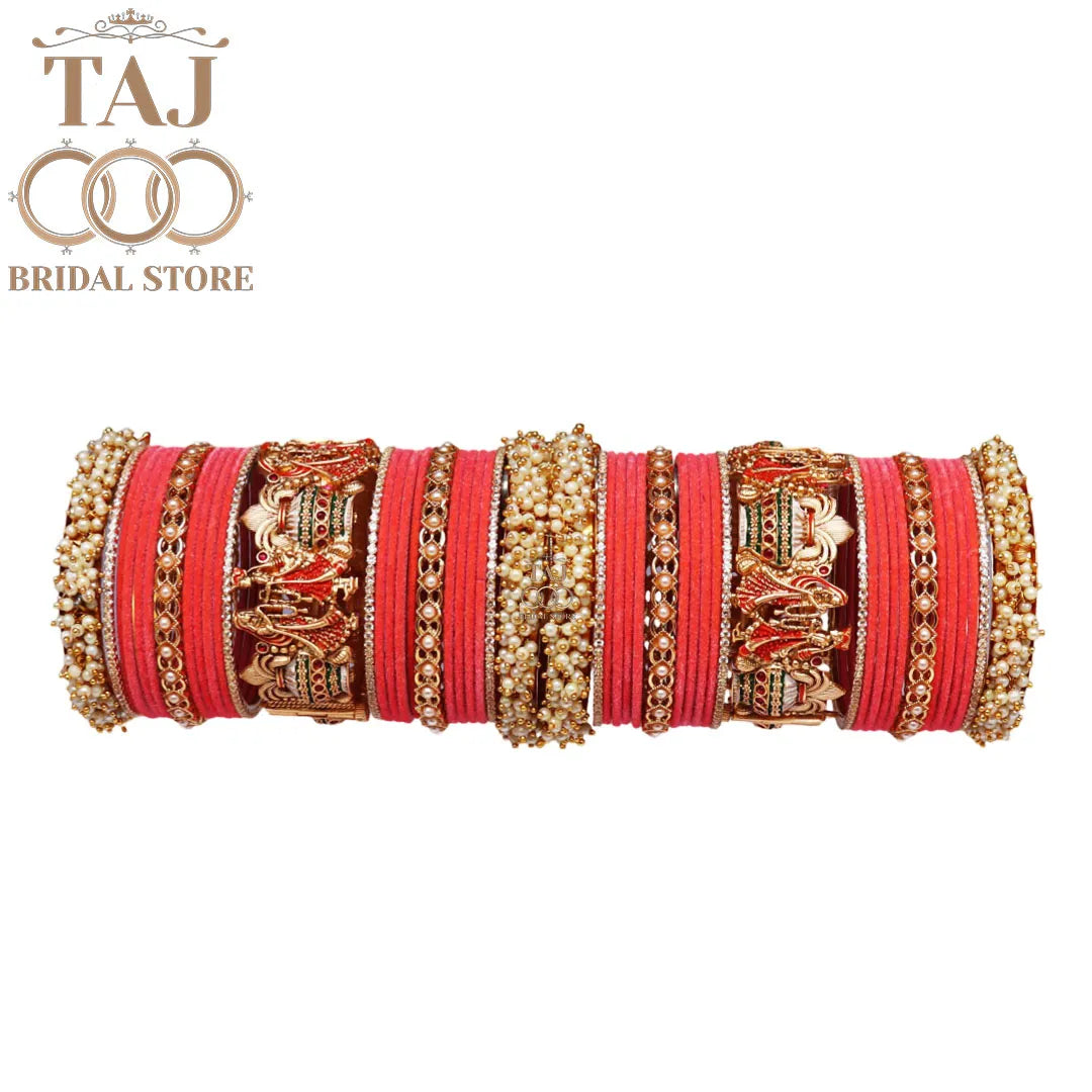 Wedding Bangle Set with Dulha-Dulhan Kada