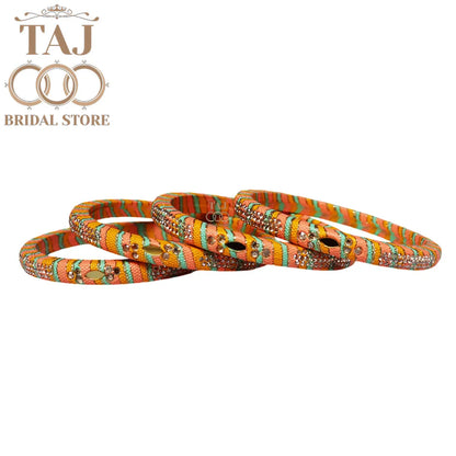 Traditional Indian bangles with a modern twist (Set of 2)