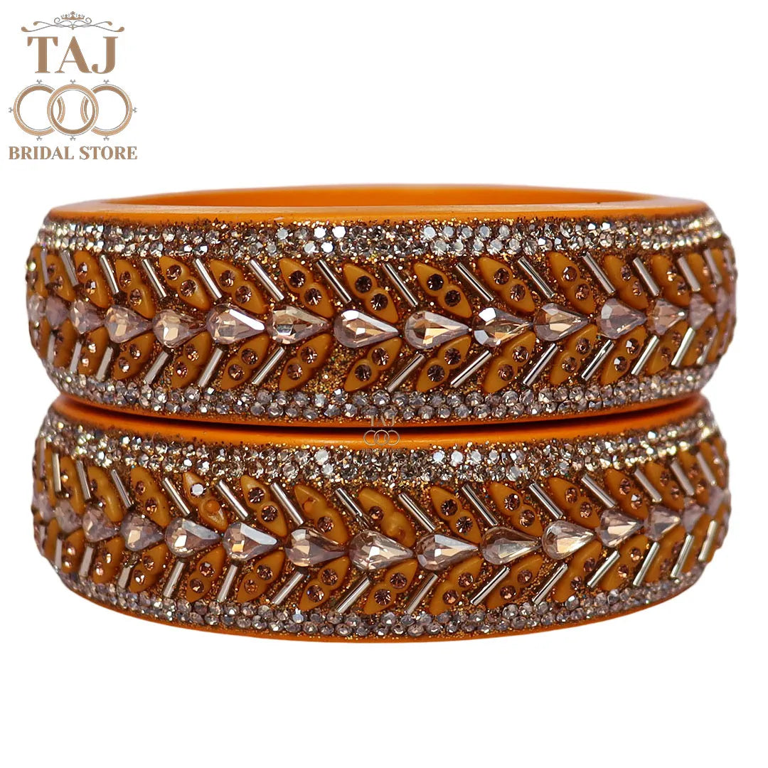 Jaipuri Fancy Lac Kada Bangles in Latest Kundan Design
