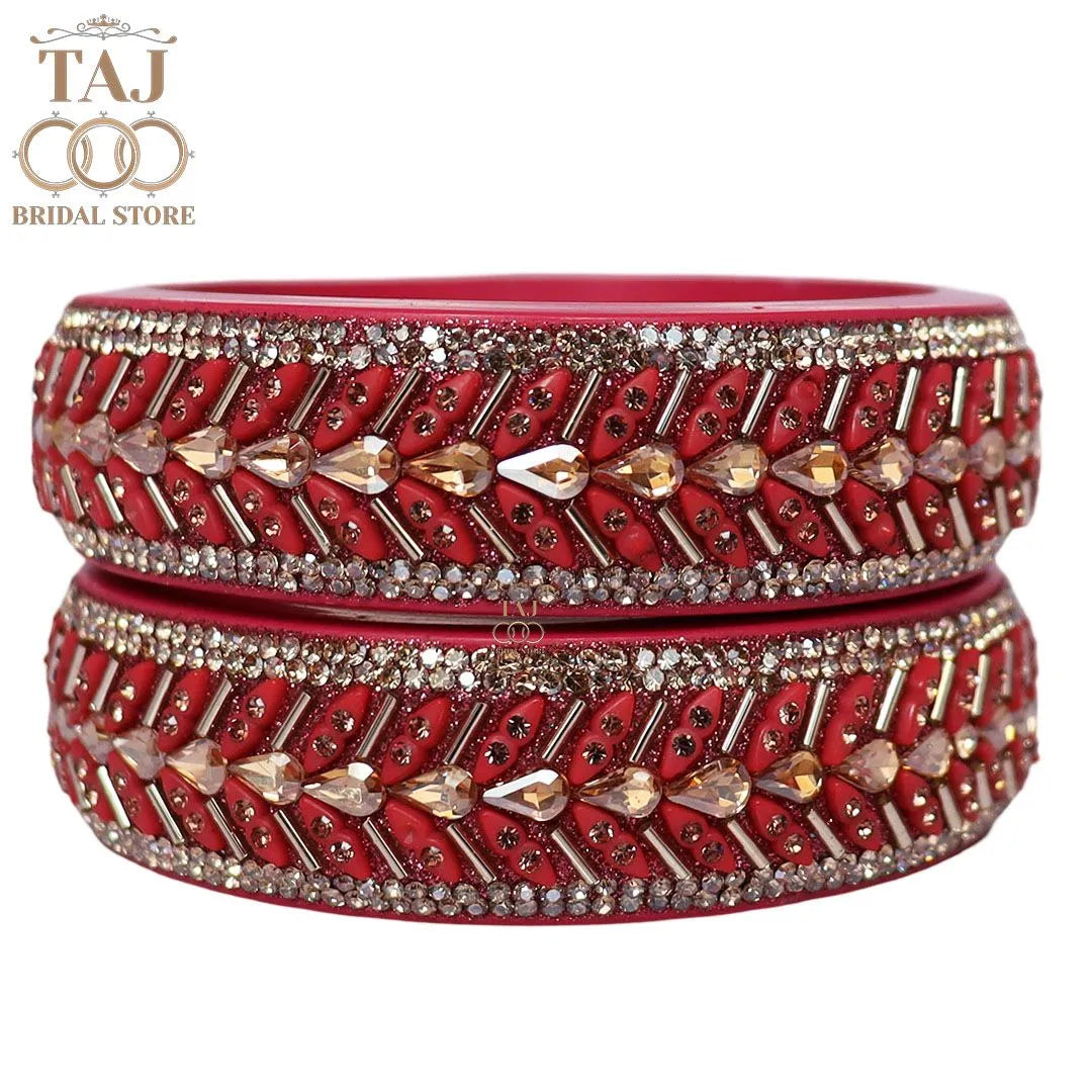 Jaipuri Fancy Lac Kada Bangles in Latest Kundan Design
