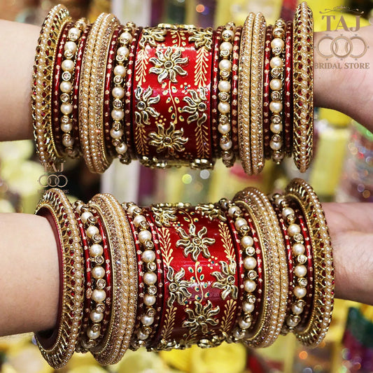 Rajasthani Traditional Wedding Lac Chuda Set With Beautiful Latest Design