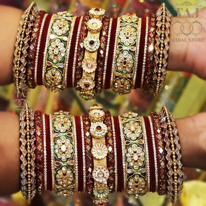 Best Rajwadi Wedding Bangles Set With New Latest Design