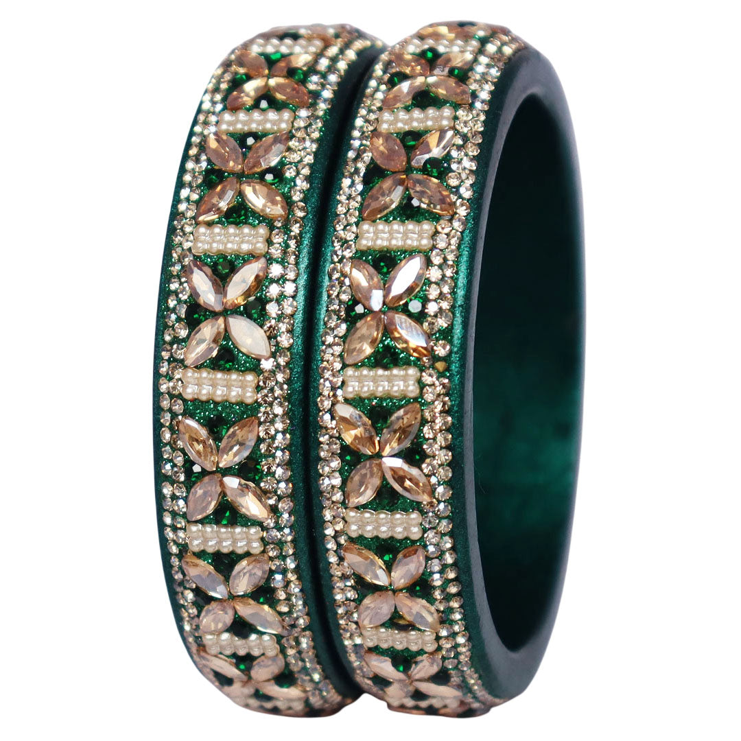 Jaipuri Lac Kada Handmade Kundan Kada Bangles