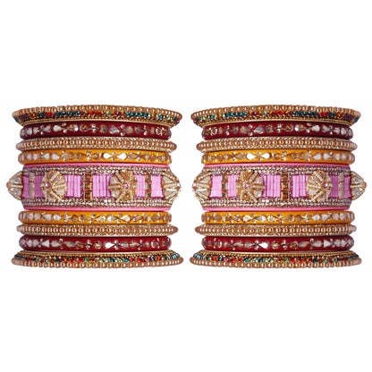 Rajasthani Lac Bangles Wedding Wear Kundan Designer Set