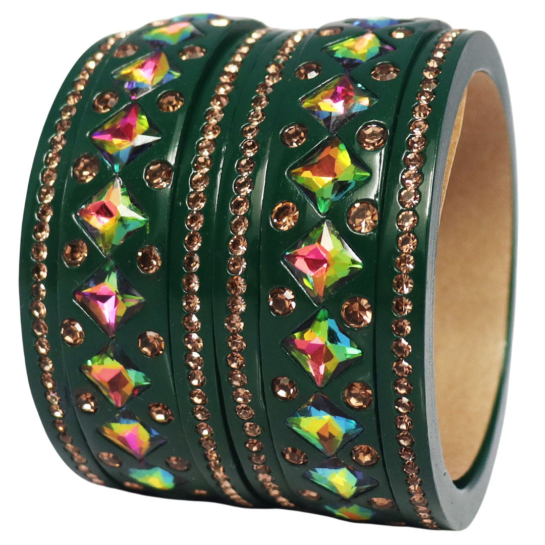 Rakhi Special Traditional Lac Bangles Set With Latest Kundan Design