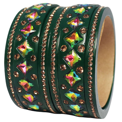Rakhi Special Traditional Lac Bangles Set With Latest Kundan Design