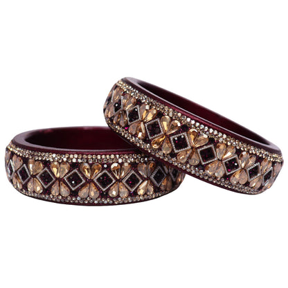 Jaipuri Designer Lac Kada Bangles For Women With Latest Kundan Design