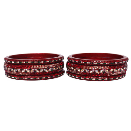 Festival Special Designer Lac Bangles Set With Latest Kundan Design