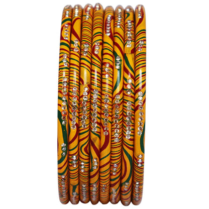 Lightweight Handmade Leheriya Lac Bangles for Weddings, Festivals, and Daily Wear