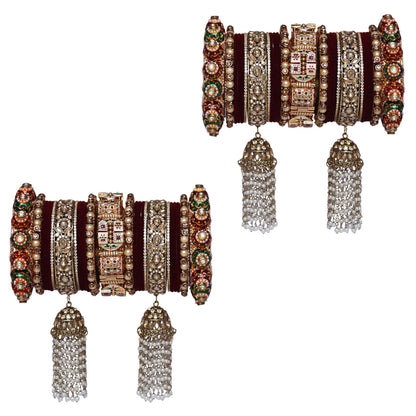 Dulhan Special Bridal Bangles with Latest Jhumka Latkan Design
