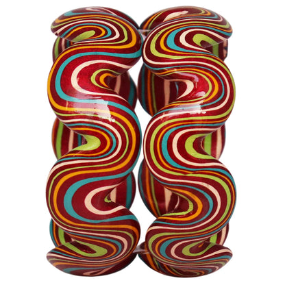 Trendy Wave Pattern Lac Kada for Wedding & Festive Wear