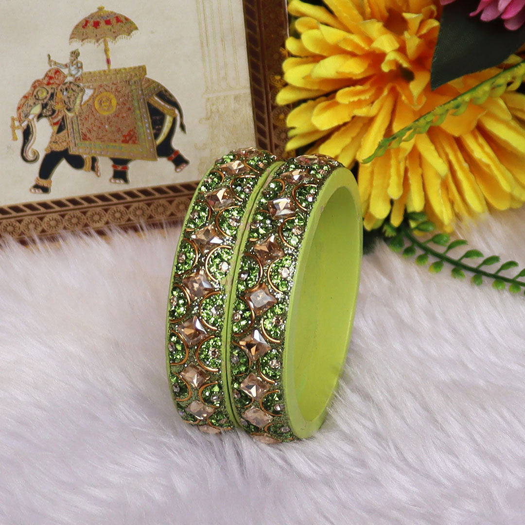 Jaipuri Fancy Lac Kada Bangles For Women With Latest Kundan Design