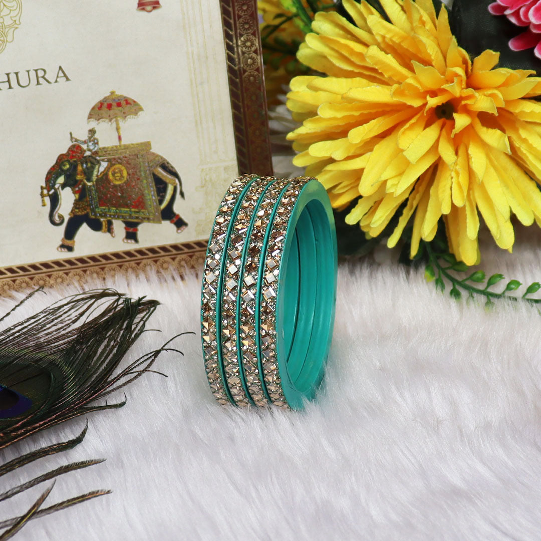 Handmade Lac Bangles For Women With Latest Kundan Design