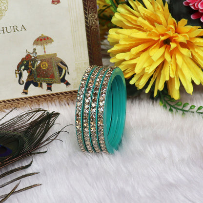 Handmade Lac Bangles For Women With Latest Kundan Design