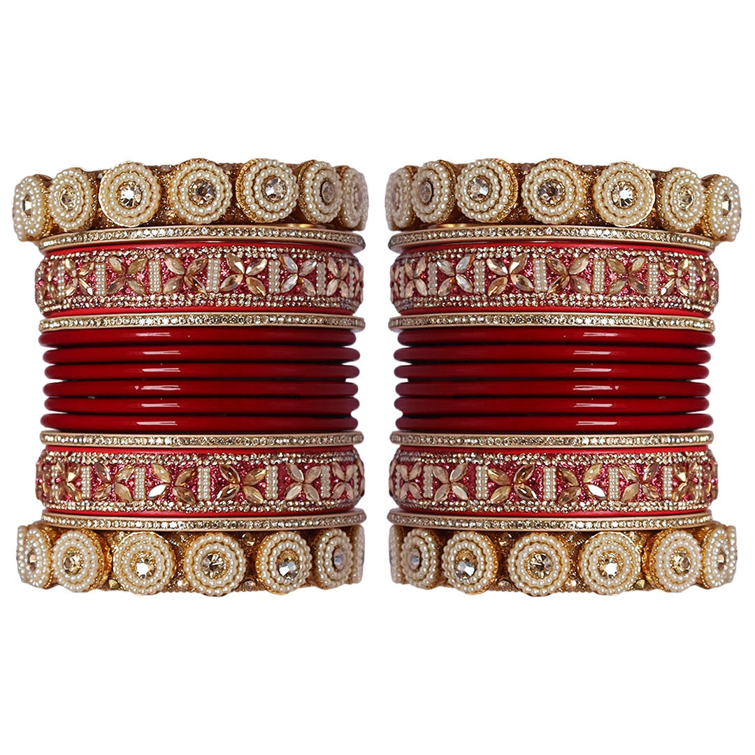 Traditional Rajasthani Lac Chudi Set for Women