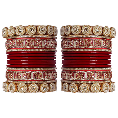 Traditional Rajasthani Lac Chudi Set for Women