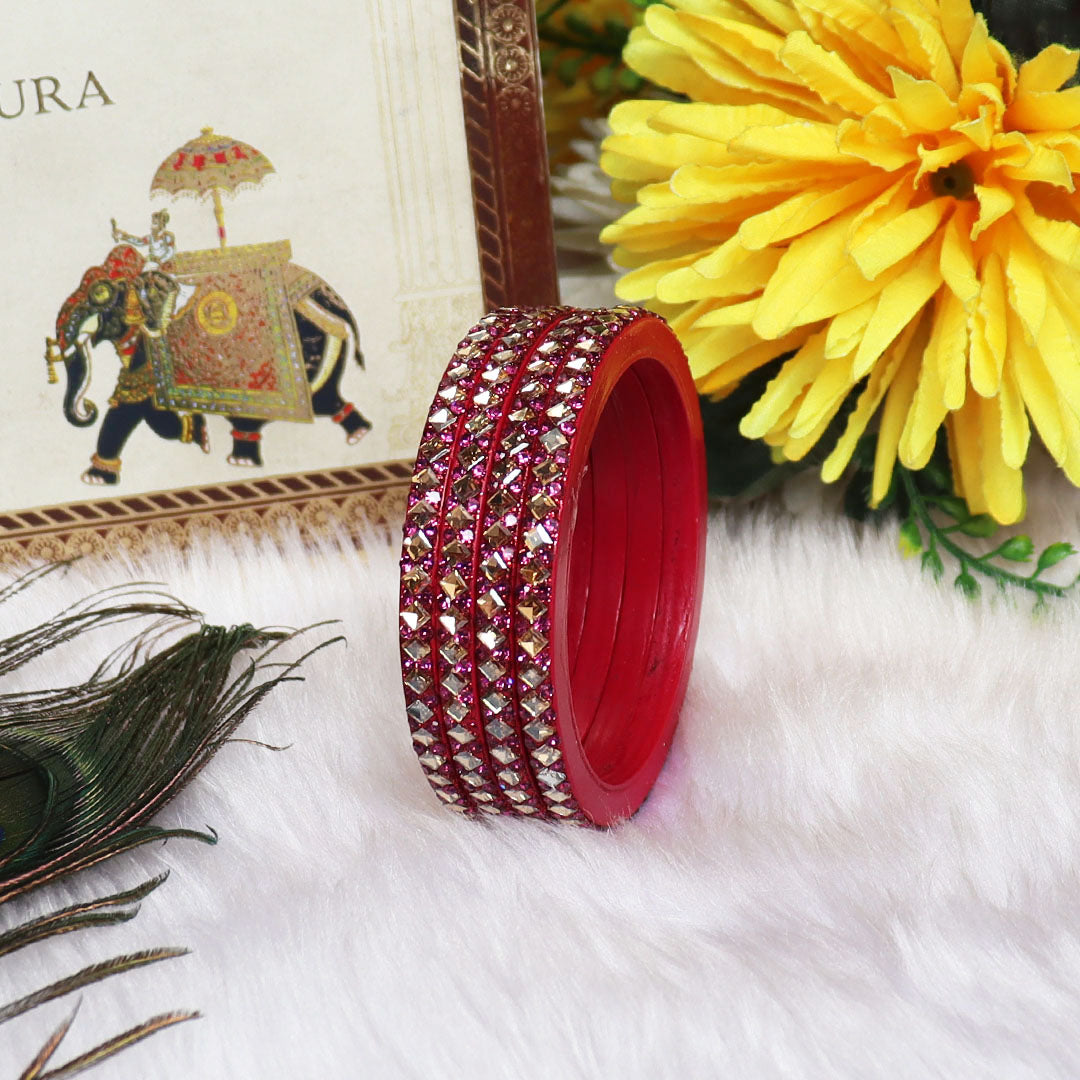 Handmade Lac Bangles For Women With Latest Kundan Design
