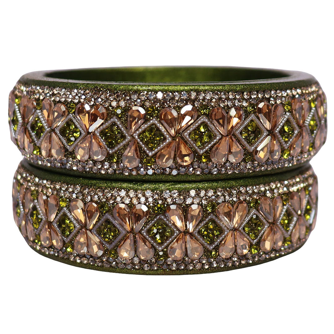 Jaipuri Designer Lac Kada Bangles For Women With Latest Kundan Design