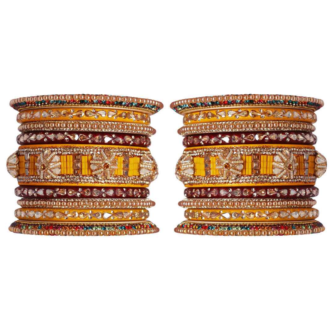 Rajasthani Lac Bangles Wedding Wear Kundan Designer Set