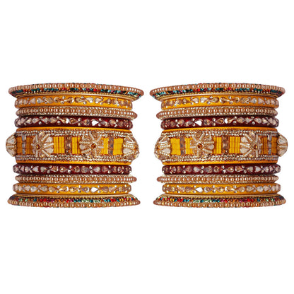 Rajasthani Lac Bangles Wedding Wear Kundan Designer Set