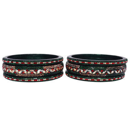 Festival Special Designer Lac Bangles Set With Latest Kundan Design