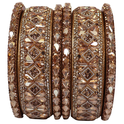 Fancy Short Lac Bangles For Women With Latest Kundan Design