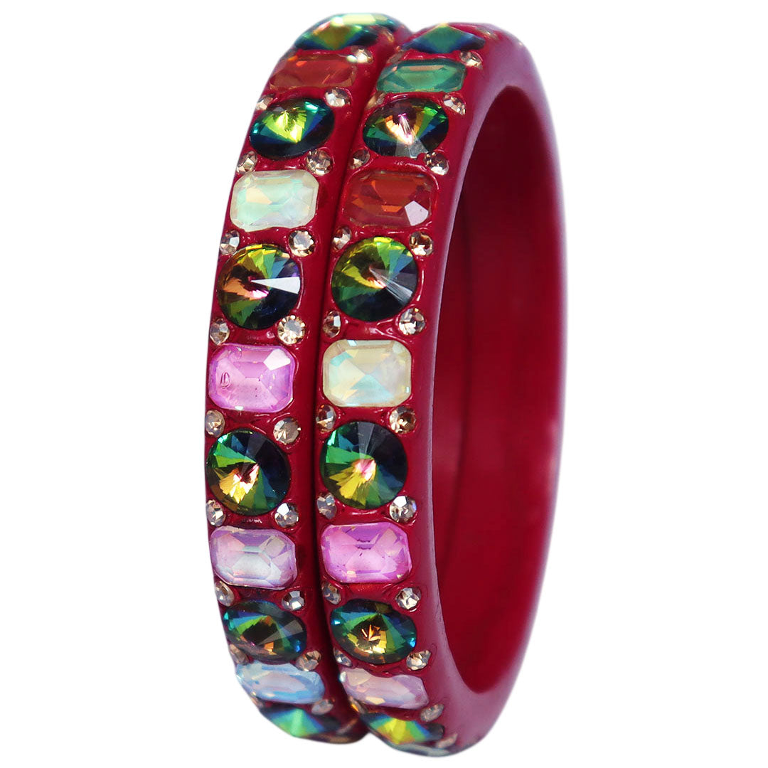 Designer Rajasthani Lac Bangles for Women | Handcrafted Antique Multicolor Bangles