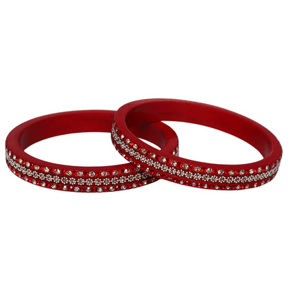 Jaipuri Lac Bangles Artificial Stones Kada Set for Women