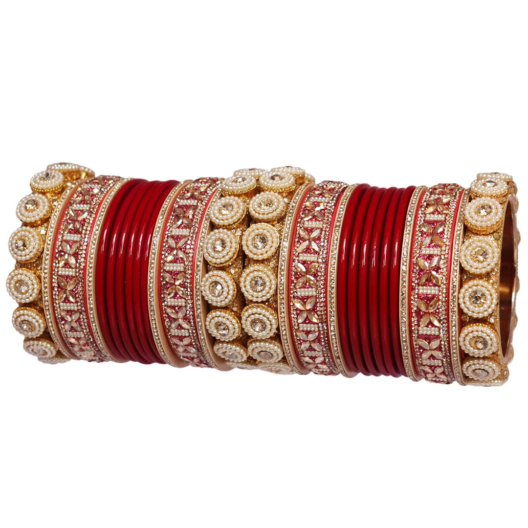 Traditional Rajasthani Lac Chudi Set for Women