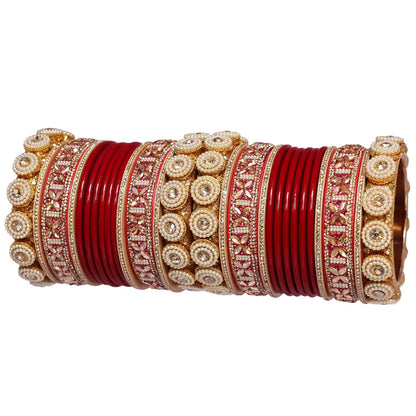 Traditional Rajasthani Lac Chudi Set for Women