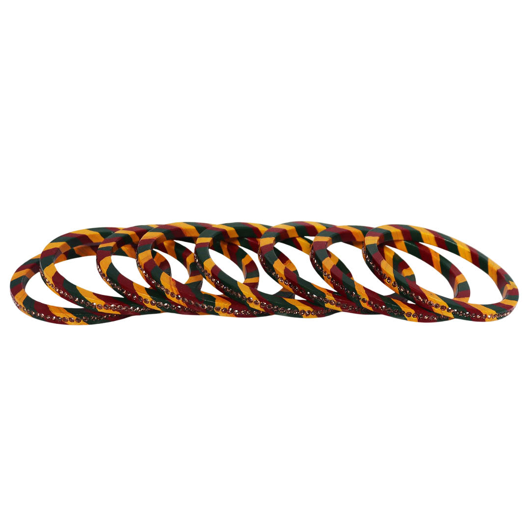Rajasthani Lahariya Lac Bangles Set Rakhi Gifts for Nanad