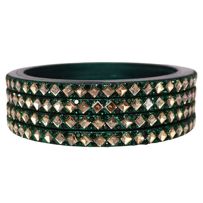 Handmade Lac Bangles For Women With Latest Kundan Design